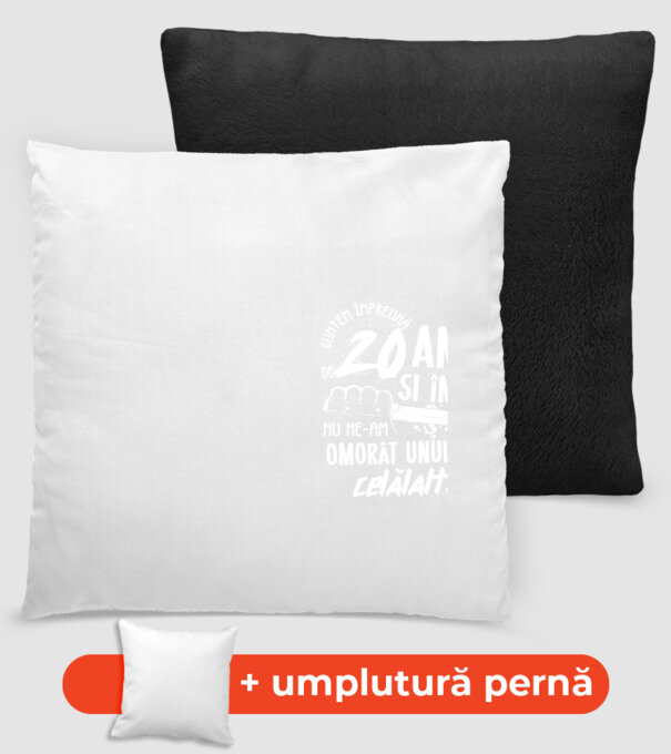 Suntem împreună de 20 ani model negru pe tricou