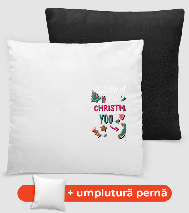 Tot ce-mi doresc de Crăciun să TE om Negro model negru pe tricou