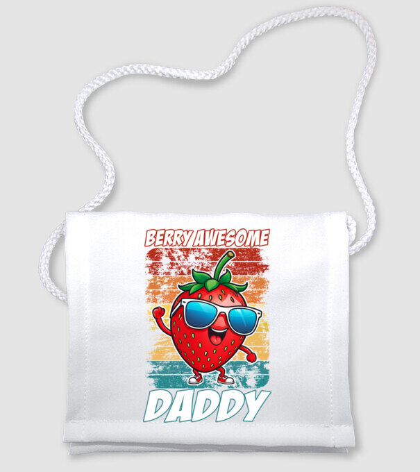 Berry Awesome Daddy Strawberry model alb pe tricou