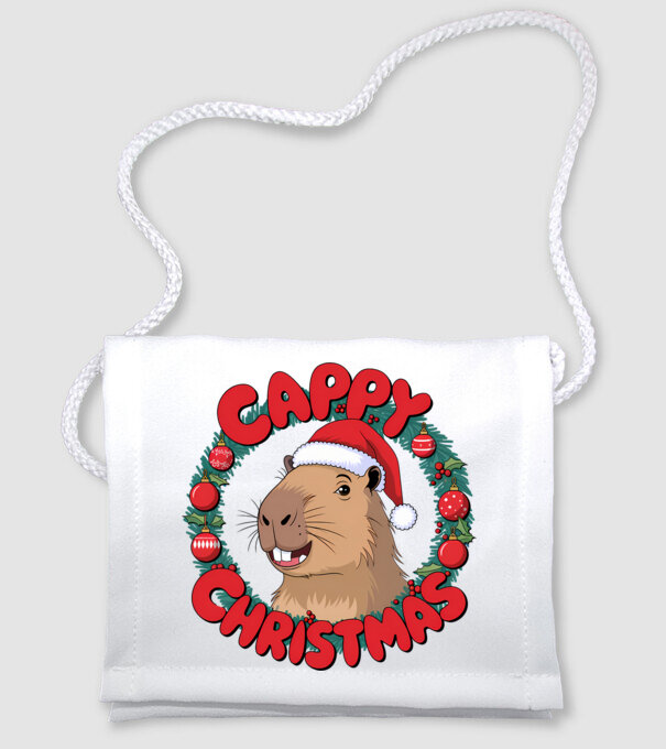 Cappy Christmas 1 model alb pe tricou