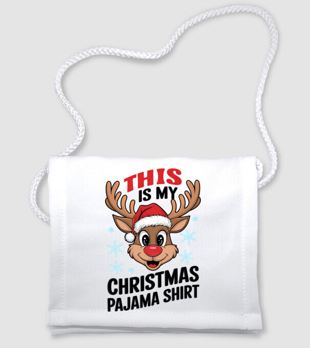 Christmas Pajama Reindeer Alb model alb pe tricou