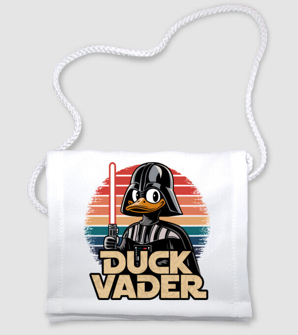 Duck Vader model alb pe tricou