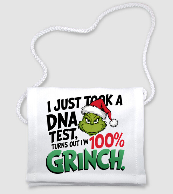 Grinch DNA test model alb pe tricou