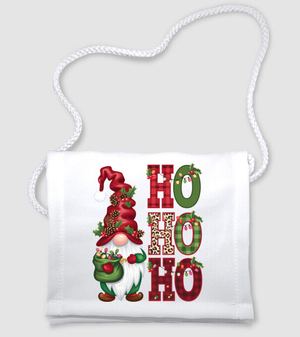 HOHOHO Gnome model alb pe tricou