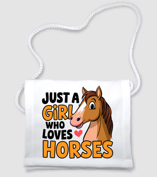 Just a girl who loves horses Alb model alb pe tricou