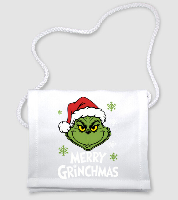 Merry Grinchmas Negru model alb pe tricou