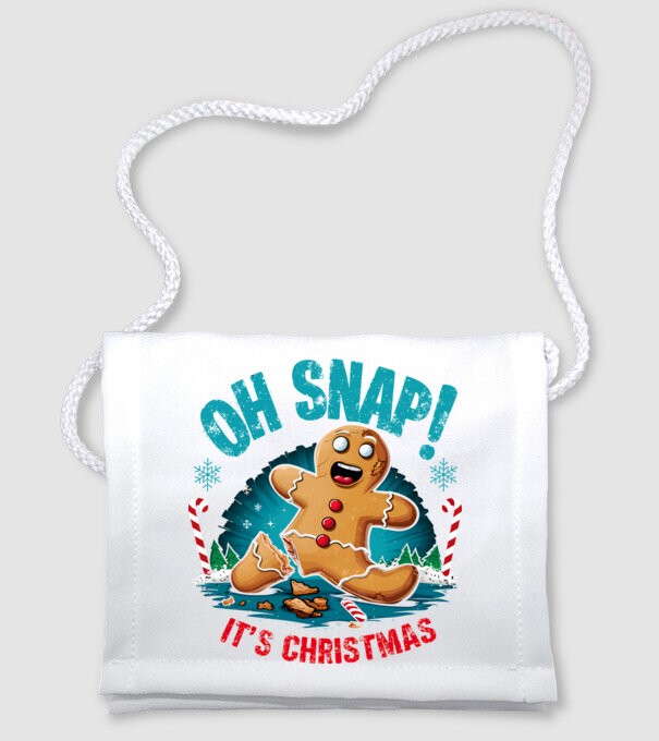 Oh snap! It's christmas Alb model alb pe tricou