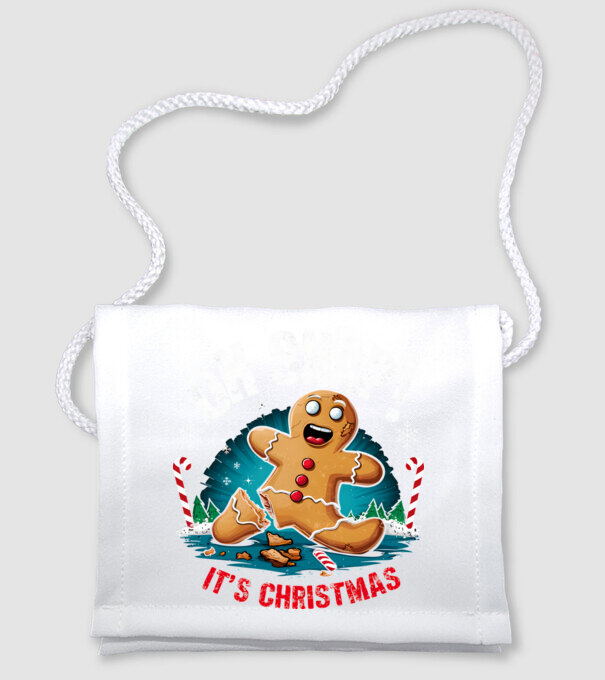 Oh snap! It's christmas Negru model alb pe tricou