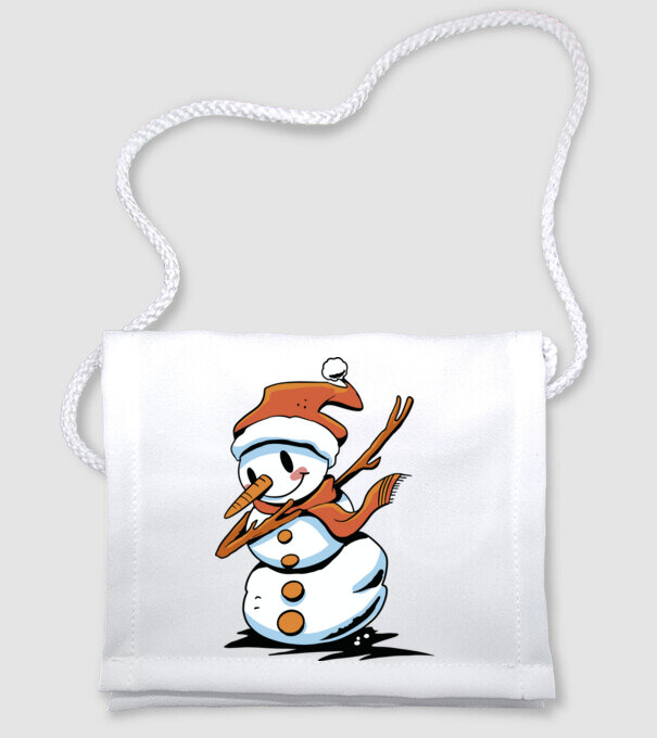 om de zăpadă Dab model alb pe tricou