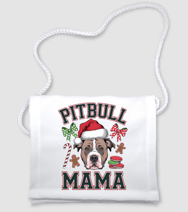 Pitbull Mama model alb pe tricou