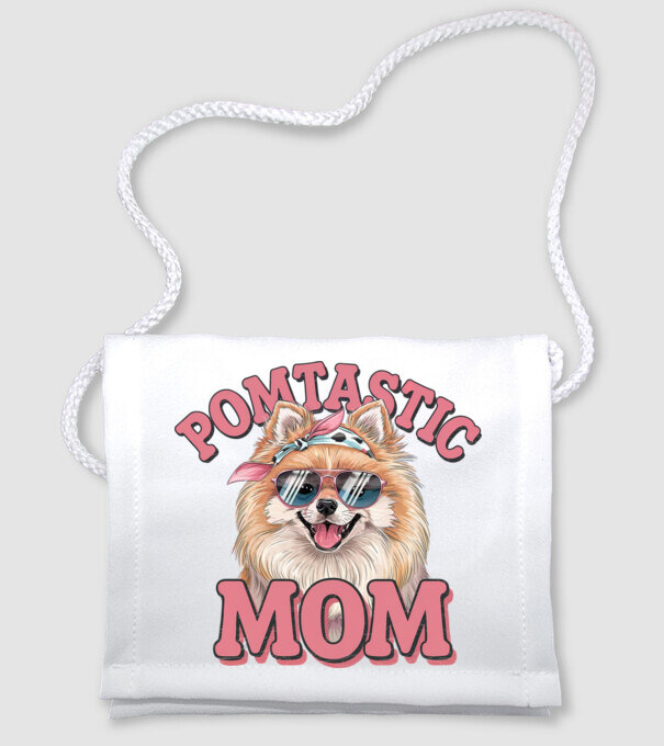 Pomtastic Mom model alb pe tricou