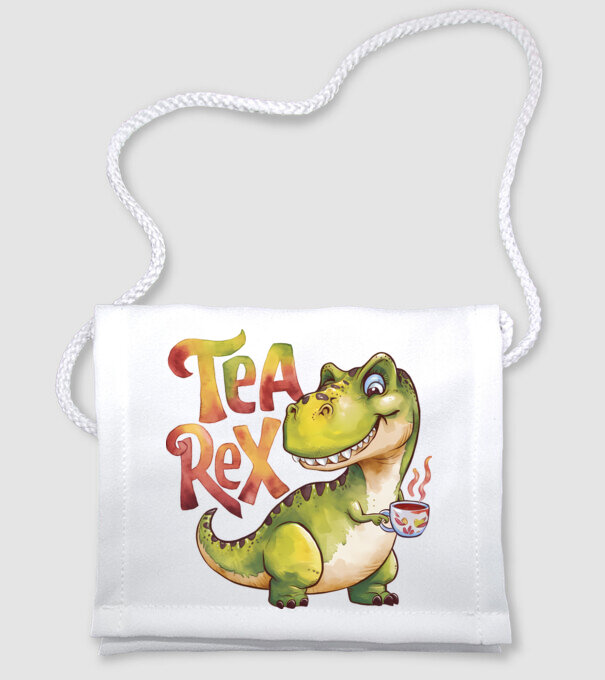 Tea Rex model alb pe tricou