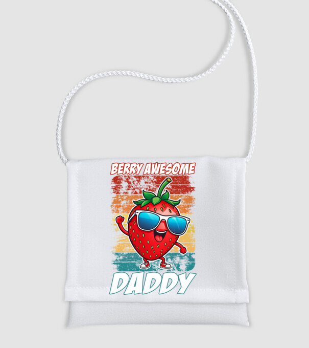 Berry Awesome Daddy Strawberry model alb pe tricou