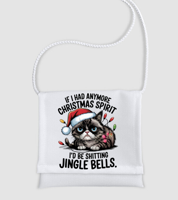 Christmas Spirit Grumpy Cat Alb model alb pe tricou