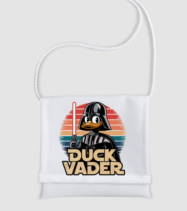 Duck Vader model alb pe tricou