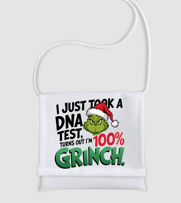 Grinch DNA test model alb pe tricou