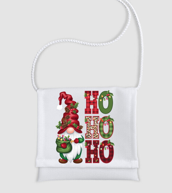 HOHOHO Gnome model alb pe tricou
