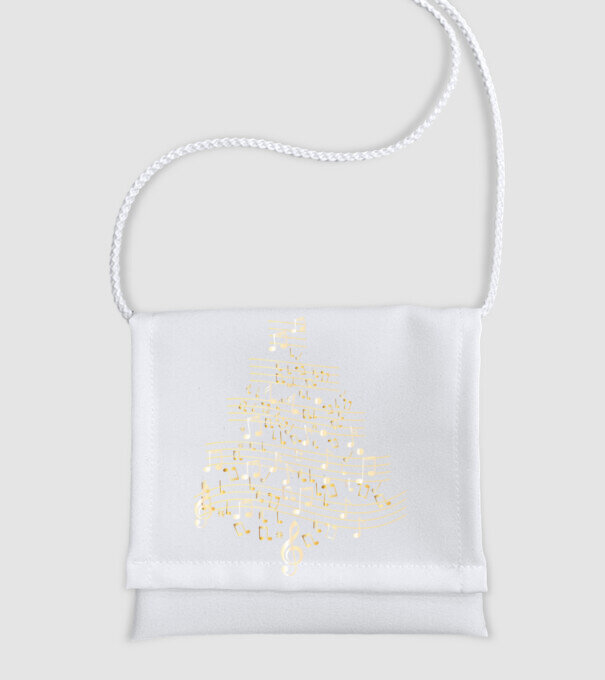 note de Crăciun model alb pe tricou