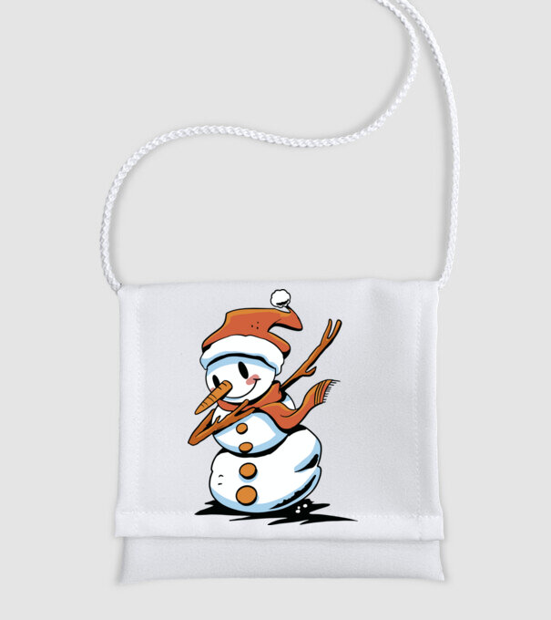 om de zăpadă Dab model alb pe tricou
