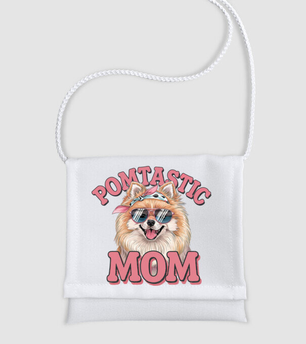 Pomtastic Mom model alb pe tricou
