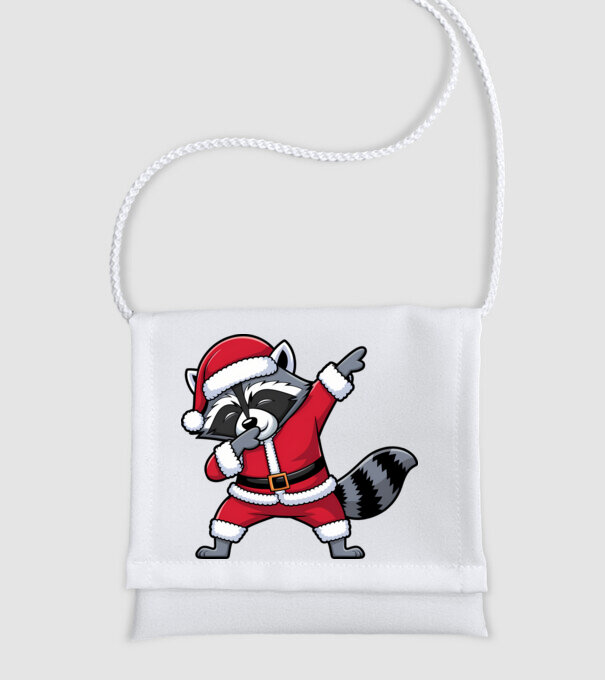 Raton Dab Xmas model alb pe tricou