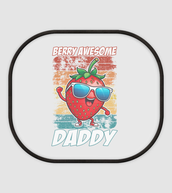 Berry Awesome Daddy Strawberry model alb pe tricou