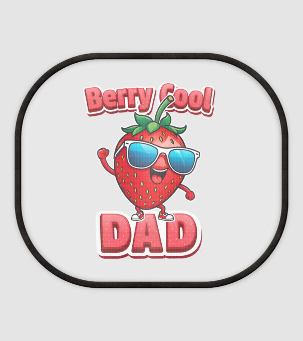 Berry Cool Dad Strawberry model alb pe tricou