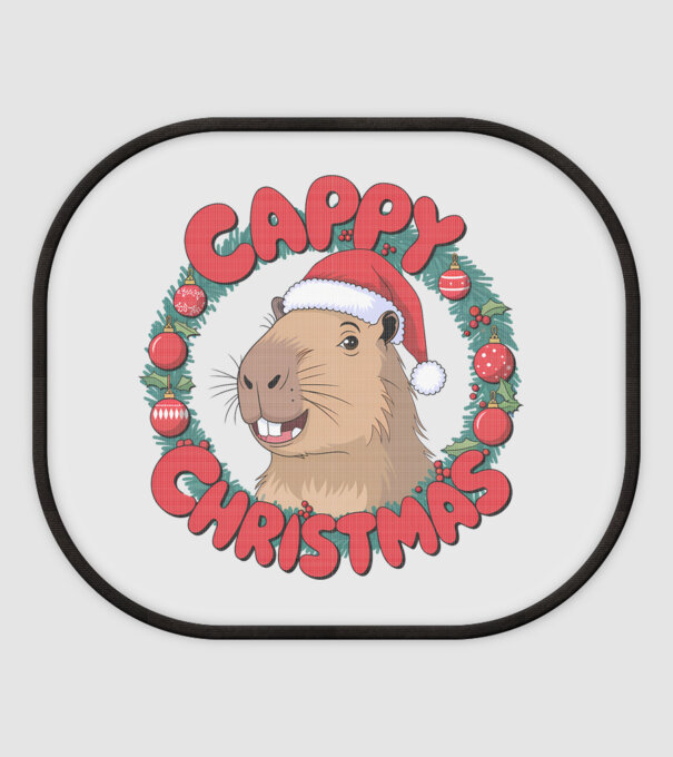 Cappy Christmas 1 model alb pe tricou