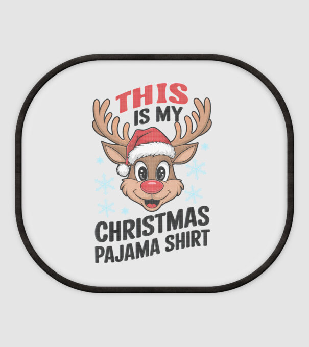 Christmas Pajama Reindeer Alb model alb pe tricou
