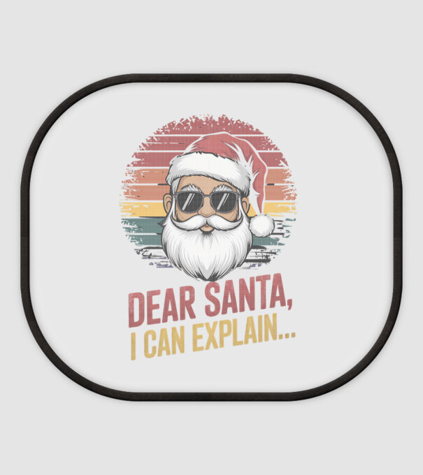 Dear Santa, I can explain... model alb pe tricou