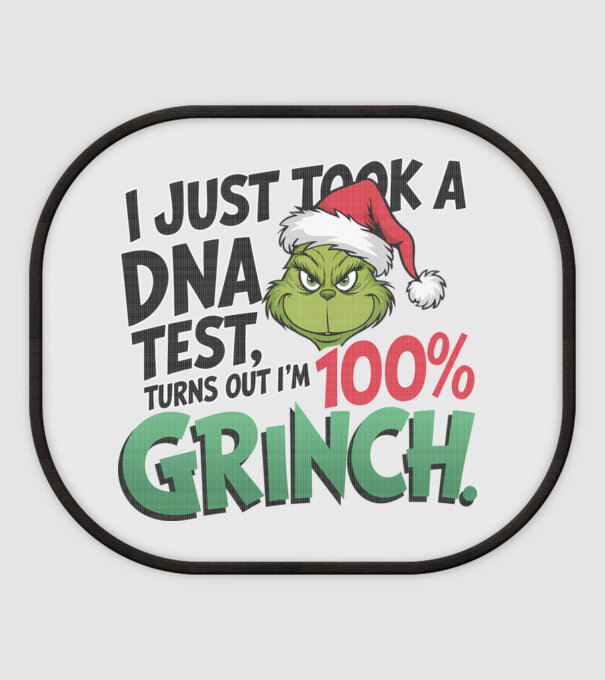 Grinch DNA test model alb pe tricou