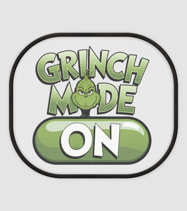 Grinch mode ON model alb pe tricou