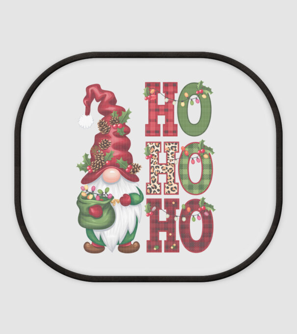 HOHOHO Gnome model alb pe tricou