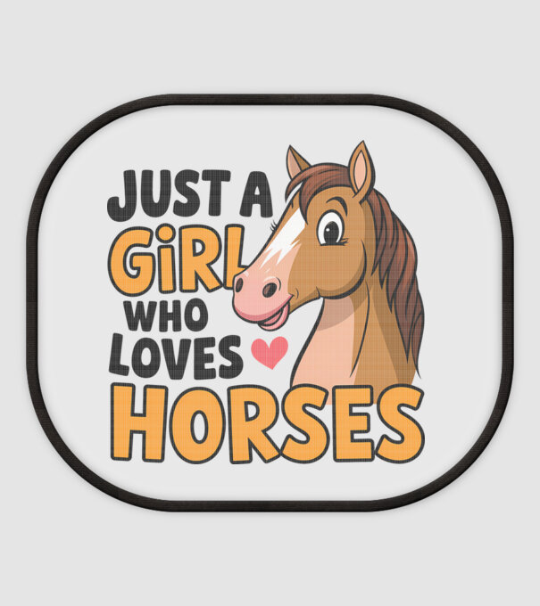 Just a girl who loves horses Alb model alb pe tricou