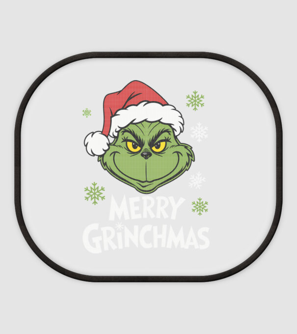 Merry Grinchmas Negru model alb pe tricou
