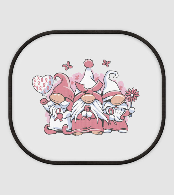 Pink christmas Gnomes model alb pe tricou
