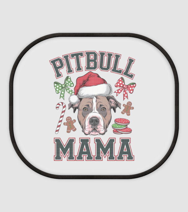 Pitbull Mama model alb pe tricou