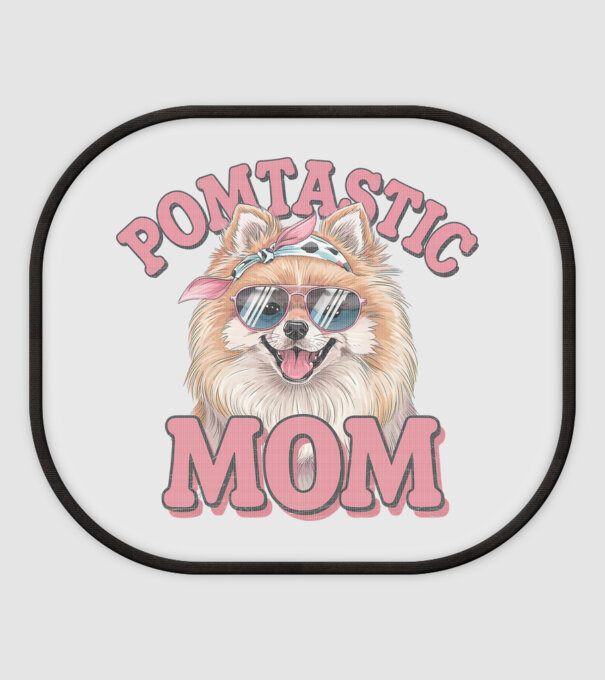 Pomtastic Mom model alb pe tricou