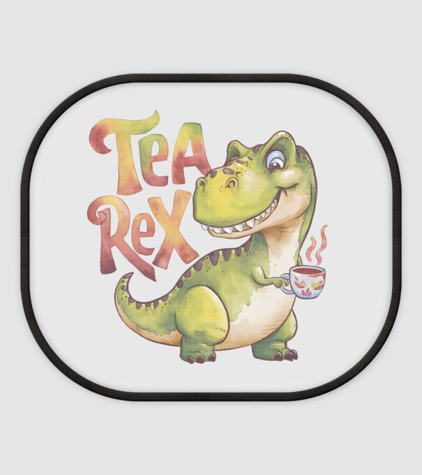 Tea Rex model alb pe tricou