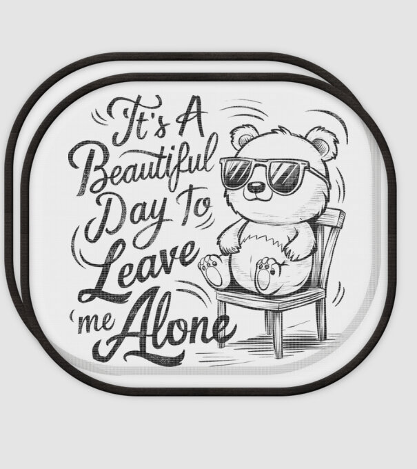 Beautiful day to leave me alone Alb model alb pe tricou
