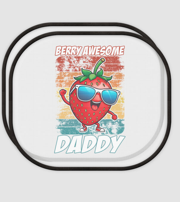 Berry Awesome Daddy Strawberry model alb pe tricou