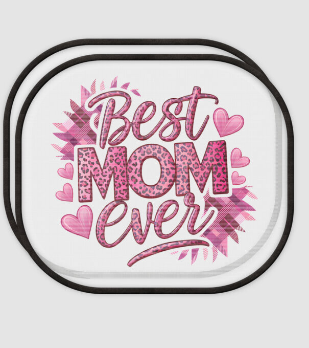 Best Mom Ever model alb pe tricou