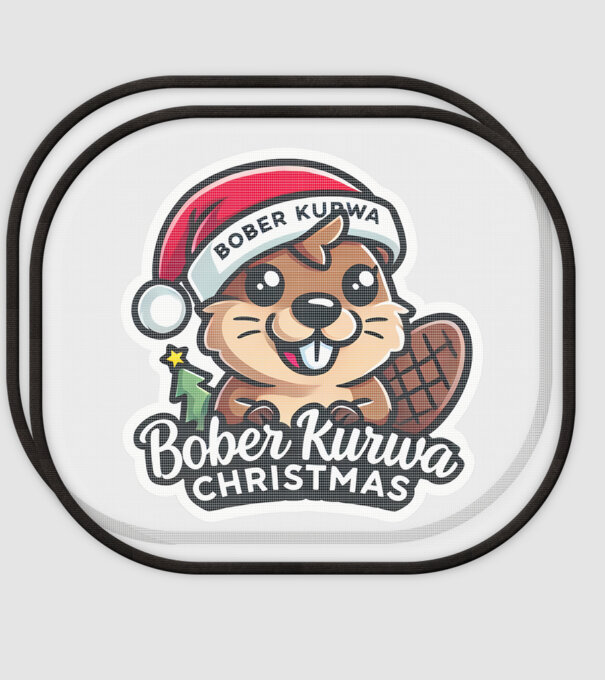 Bober Kurwa Christmas 1 model alb pe tricou