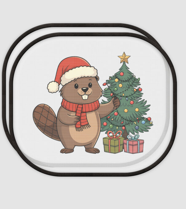 Bober Kurwa Christmas 2 model alb pe tricou