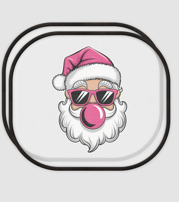 Bubble gum Santa 2 model alb pe tricou