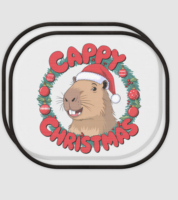 Cappy Christmas 1 model alb pe tricou