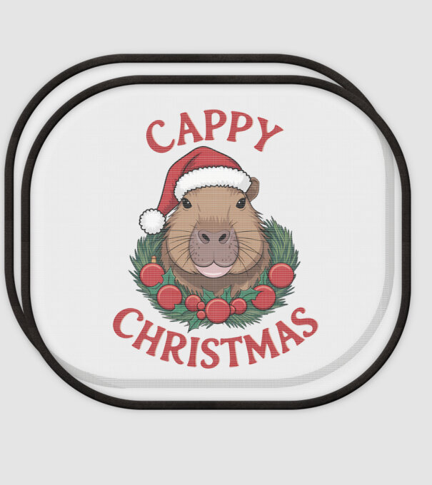 Cappy Christmas 2 model alb pe tricou