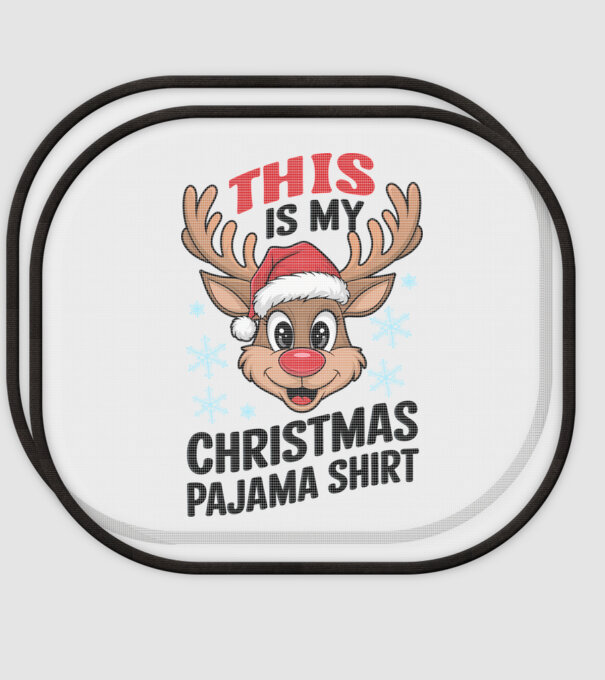 Christmas Pajama Reindeer Alb model alb pe tricou