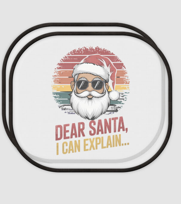 Dear Santa, I can explain...  model alb pe tricou