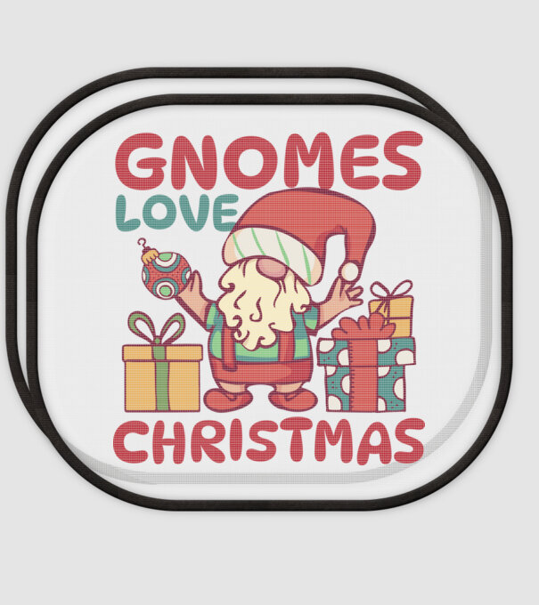 Gnomes LOVE Christmas model alb pe tricou